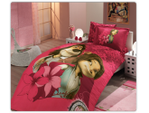 Комплект постельного белья Hobby Max темно-розовый